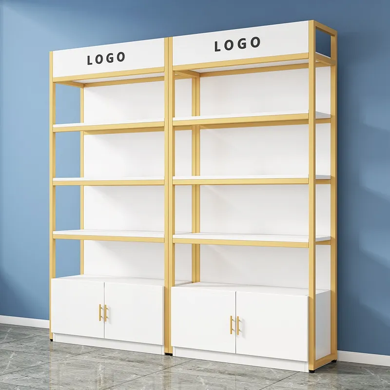 Cosmetics Display Shelf - Metal Frame Retail Shelving for Beauty Stores - Image 2