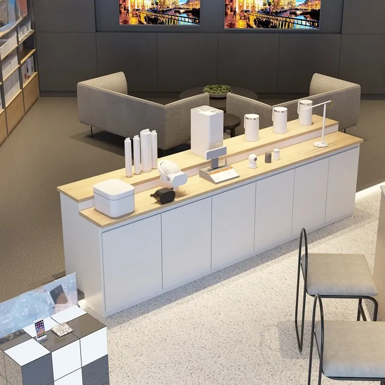 Electronics Store Display Counter - LED Retail Display Cabinet - Image 5