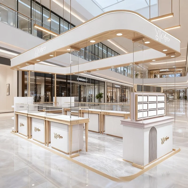 Mall Jewelry Kiosk Display - Shopping Center Retail Stand - Image 2